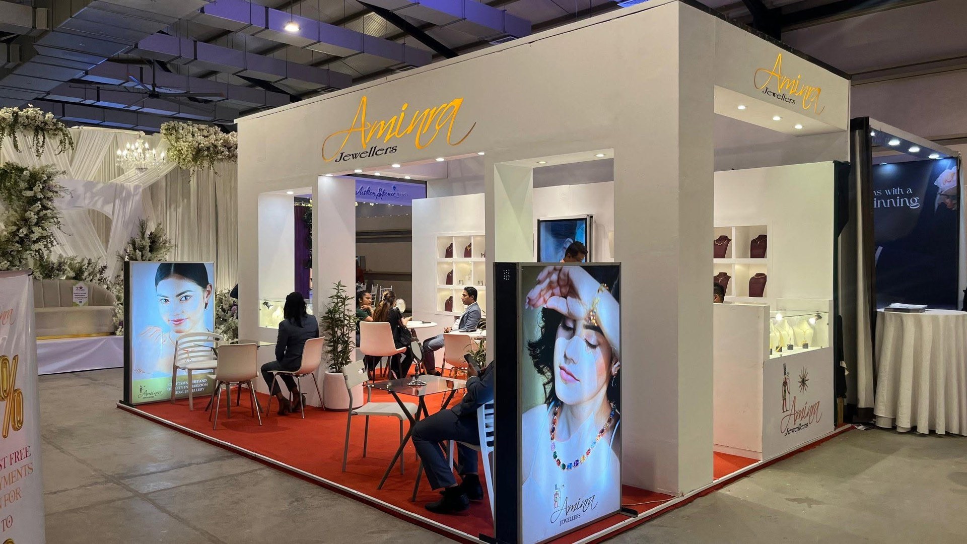 Custom-built exhibition stall installation by Helanka